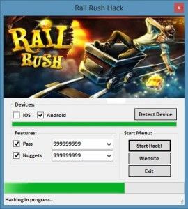 Rail rush hacked
